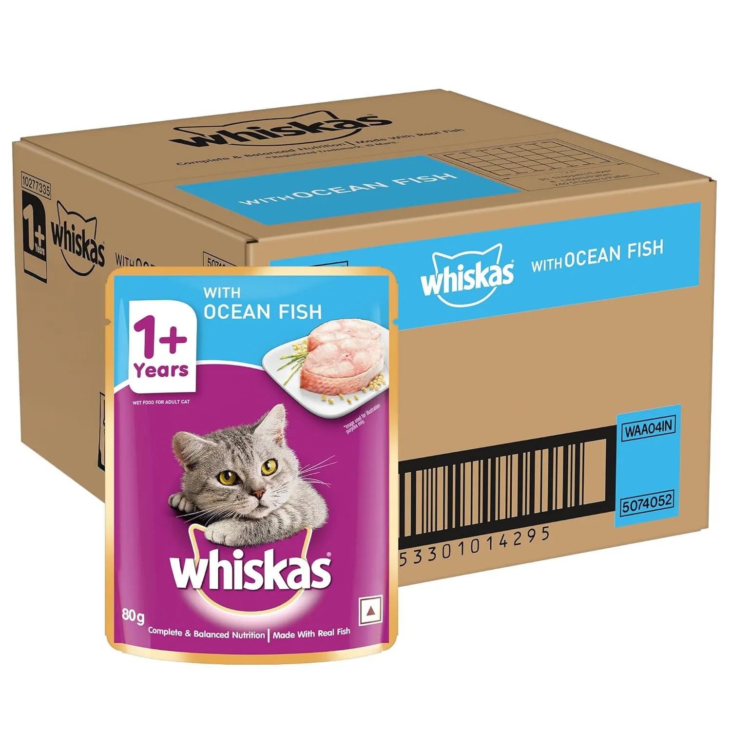 Whiskas Adult Oceanfish Cat Wet Food view 1