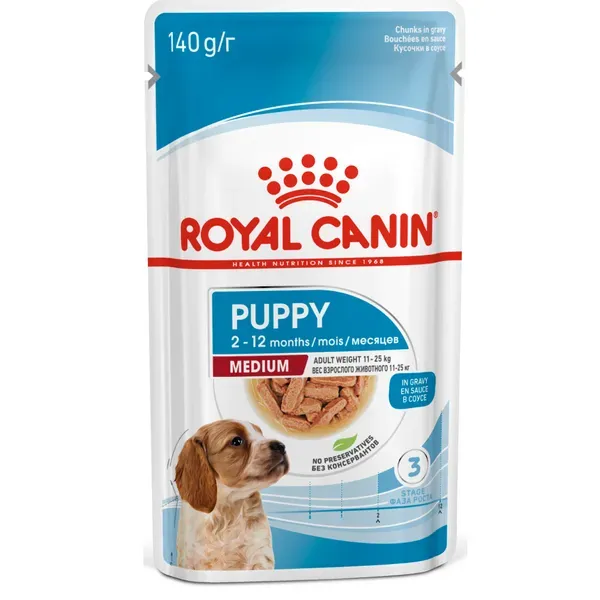 Royal Canin Medium Puppy Gravy Wet Food view 1
