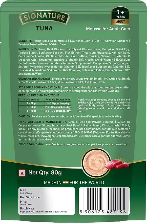 Signature Adult Cat Mousse Tuna Wet Food view 2