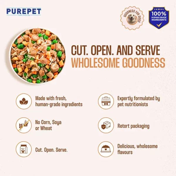 Purepet Chicken Pumpkin Biryani Dogs Dog Treats view 3