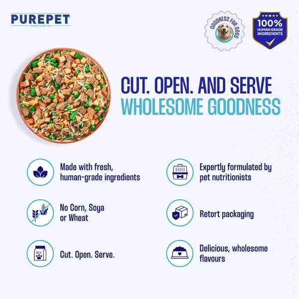 Purepet Chicken Vegetable Biryani Dogs Dog Treats view 3