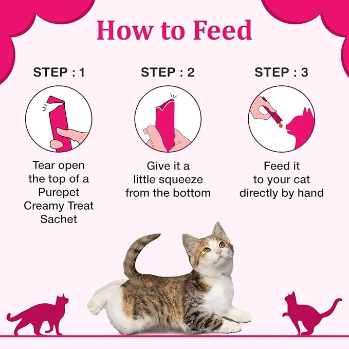 Purepet Tuna Bonito Lickable Creamy Cats Cat Treats view 2