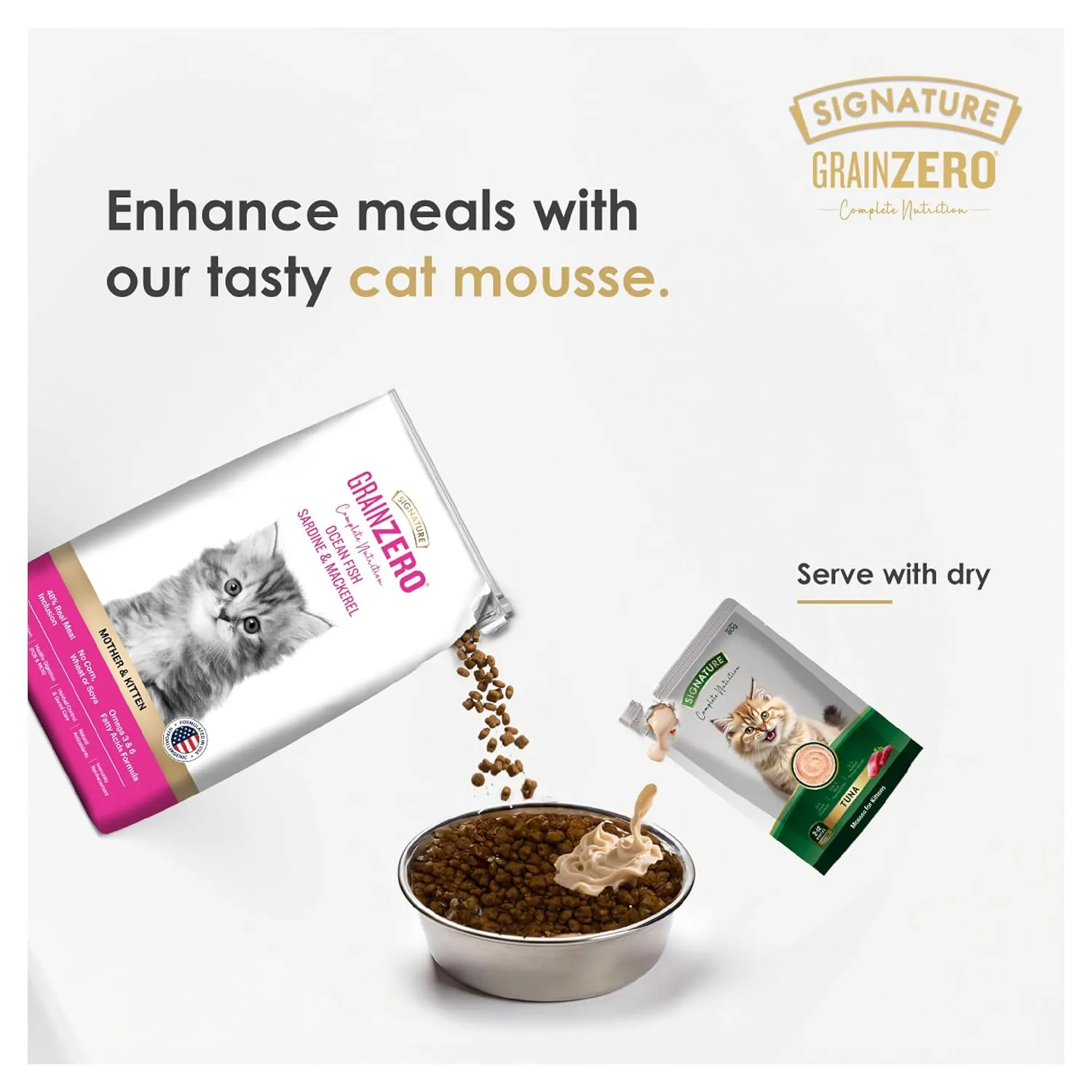 Signature Kitten Cat Mousse Tuna Wet Food view 3