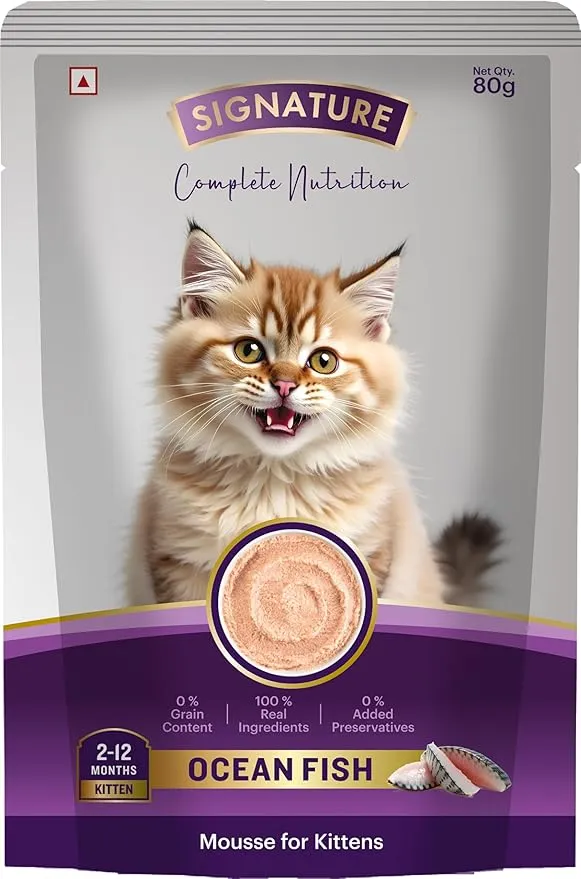 Signature Kitten Cat Mousse Ocean Fish Wet Food