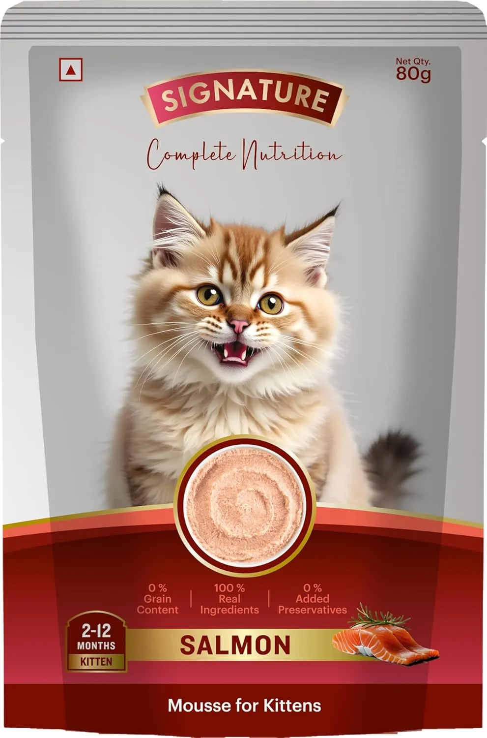 Signature Kitten Cat Mousse Salmon Wet Food