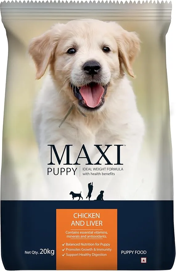 Maxi Puppy Dog Chicken Liver Dry Food view 1