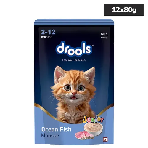 Drools Ocean Fish Mousse Kitten Cat Wet Food view 1