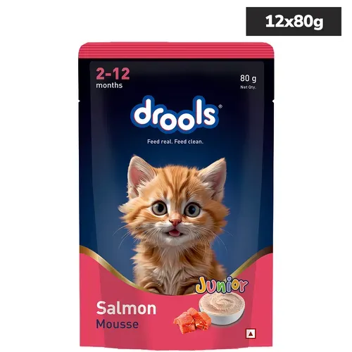 Drools Salmon Mousse Kitten Cat Wet Food view 1