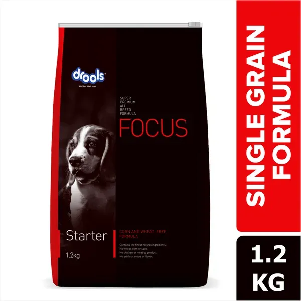 Drools Focus Super Starter Dog Corn Wheat Dry Food