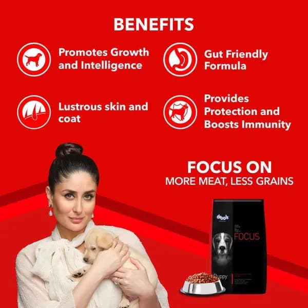 Drools Focus Super Puppy Dog Corn Wheat Dry Food view 4