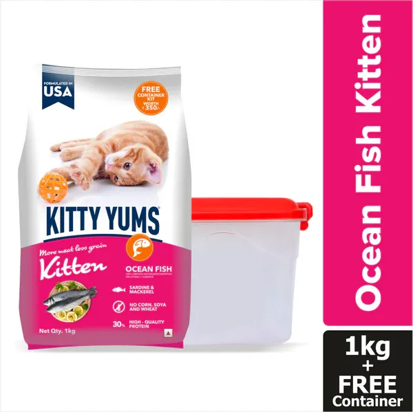 Kitty Yums Ocean Fish Kitten Cat Dry Food