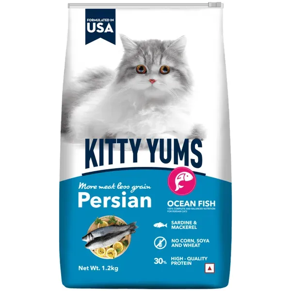 Kitty Yums Ocean Fish Persian Cat Dry Food view 2