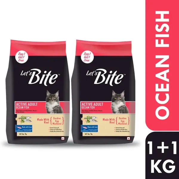 Let S Bite Active Adult Ocean Fish Cat Dry Food