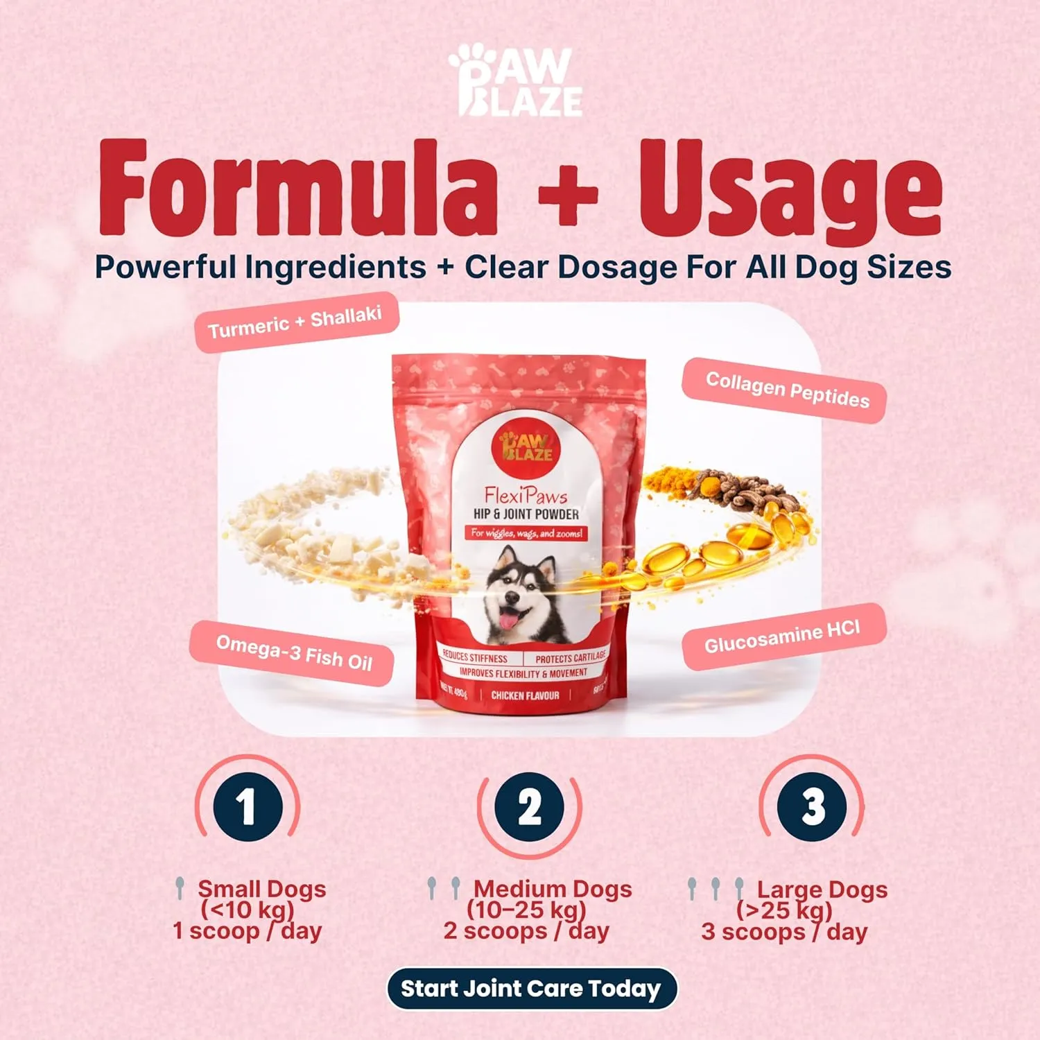 Pawblaze Flexipaws Hip Joint Powder Supplement view 4