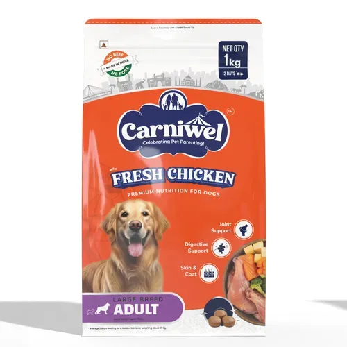 Carniwel Chicken Kibble Large Adult Dog Dry Food view 1