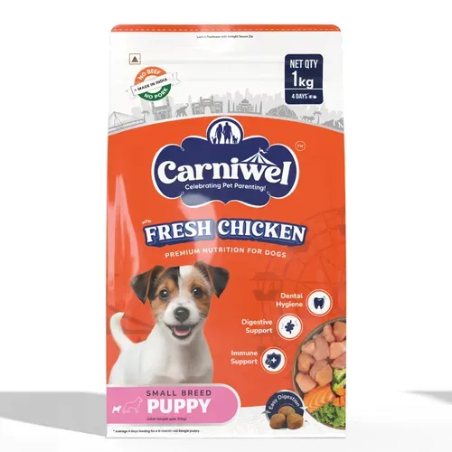 Carniwel Chicken Kibble Small Puppy Dog Dry Food view 1