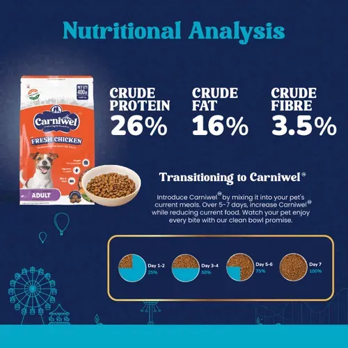 Carniwel Chicken Kibble Small Adult Dog Dry Food view 3