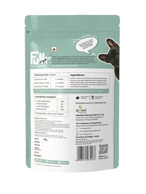 Fullr Wellness Chewy Stick Dog Treats view 4