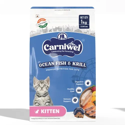Carniwel Ocean Fish Krill Kitten Cat Dry Food view 1