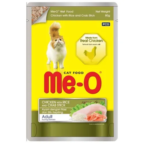 Me O Chicken Rice Crab Stick Adult Cat Dog Treats view 1