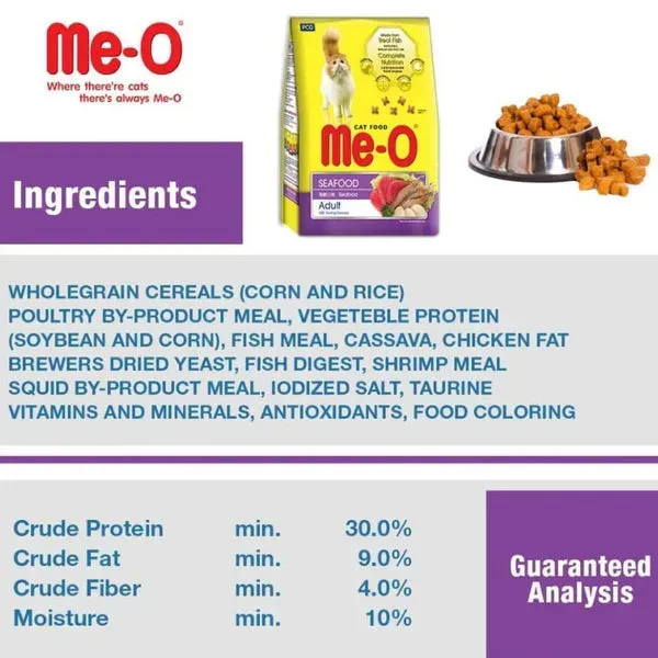 Me-O Seafood Adult Dry Cat Food view 3