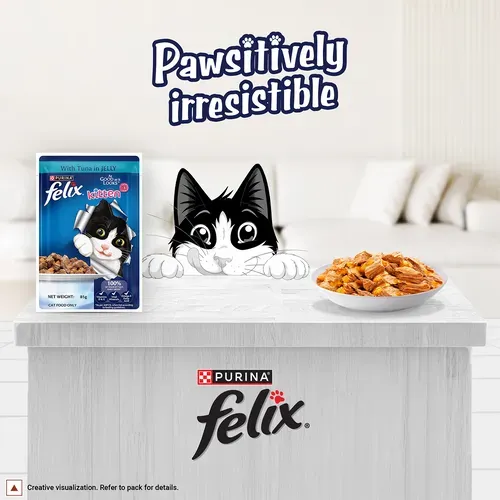 Purina Felix with Tuna in Jelly Kitten Wet Food view 3