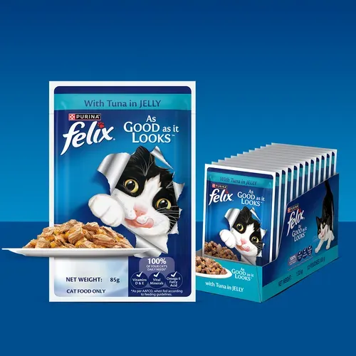 Purina Felix with Tuna in Jelly Adult Wet Cat Food view 3