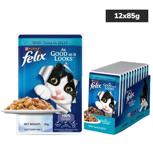 Purina Felix with Tuna in Jelly Adult Wet Cat Food view 2