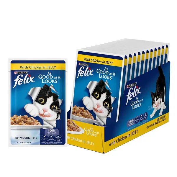 Purina Felix with Chicken in Jelly Adult Wet Cat Food