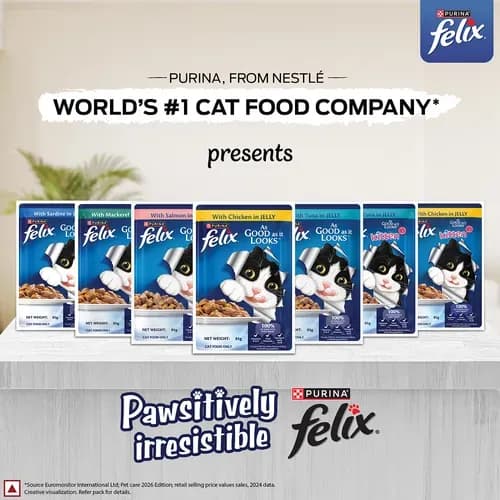 Purina Felix with Chicken in Jelly Adult Wet Cat Food view 3