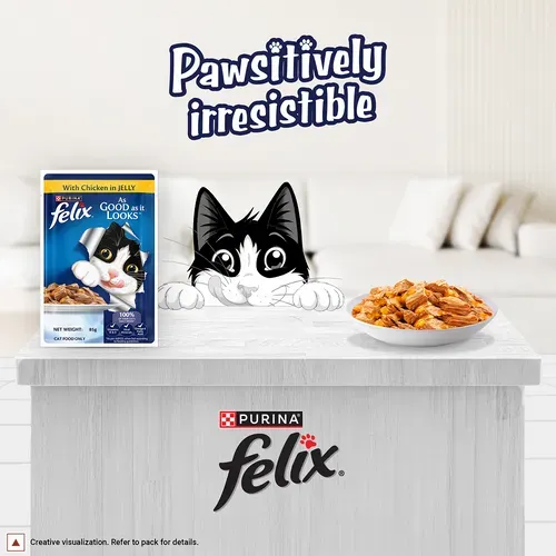 Purina Felix with Chicken in Jelly Adult Wet Cat Food view 2