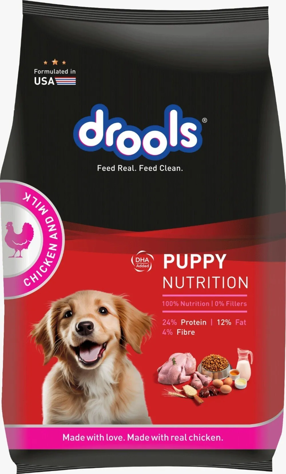 Drools Chicken and Milk Puppy Dog Dry Food