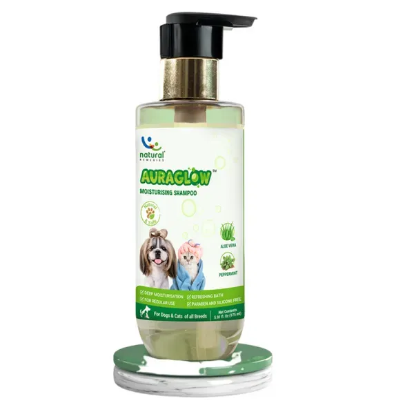 Natural Remedies Auraglow Moisturizing Shampoo for Dogs and Cats view 2