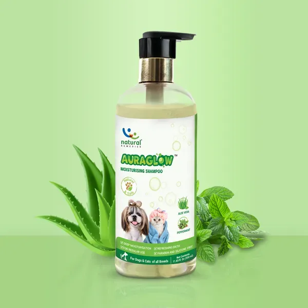 Natural Remedies Auraglow Moisturizing Shampoo for Dogs and Cats view 4