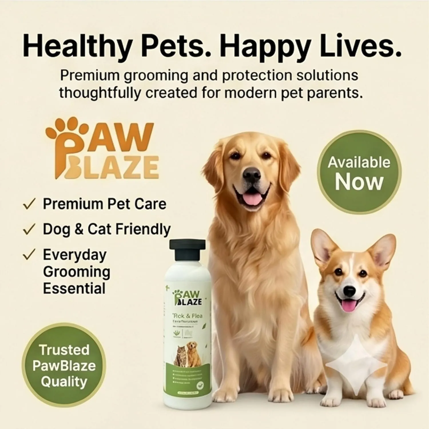 PawBlaze Tick & Flea Care Shampoo for Dogs & Cats view 4