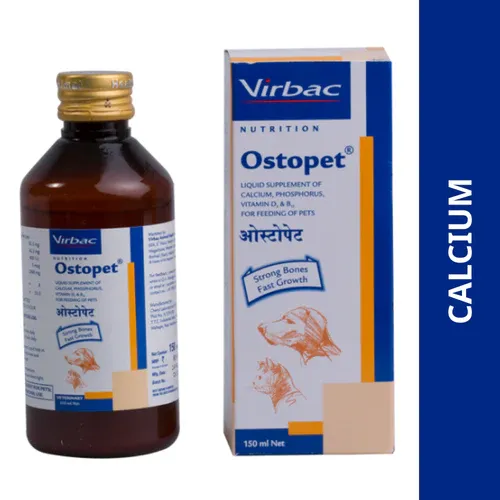 Virbac Ostopet Calcium Supplement Syrup for Dogs and Cats view 2