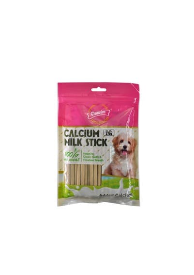 Gnawler Calcium Milk Sticks Pink Dog Treats