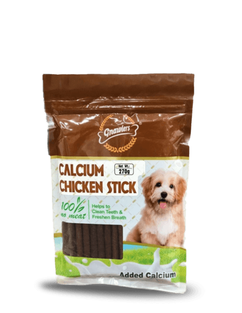 Gnawler Calcium Chicken Sticks Brown Dog Treats