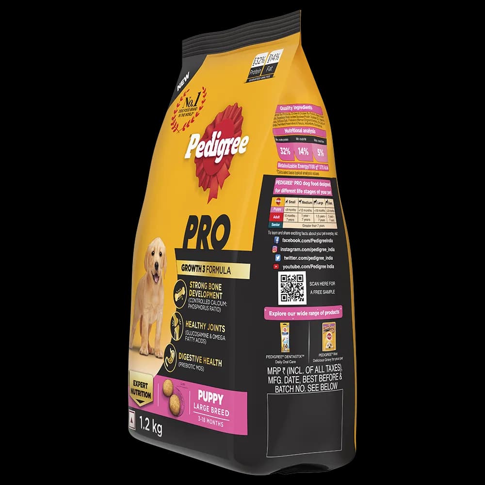 Pedigree Pro Puppy Large Dry Food view 3