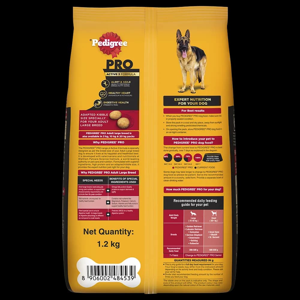 Pedigree Pro Adult Large Dry Food view 2
