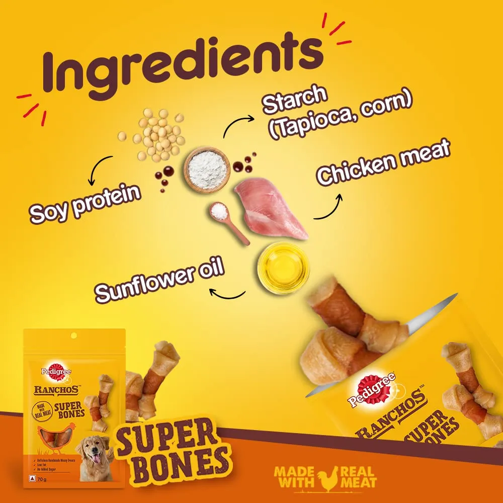 Pedigree Ranchos Superbone Chew Treats view 3