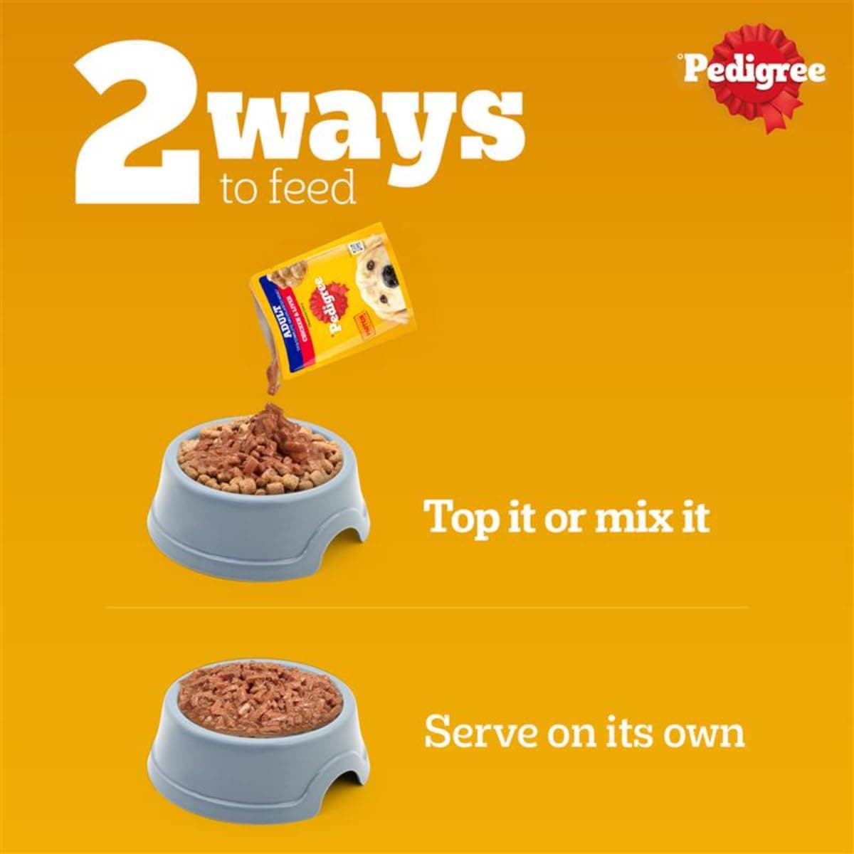 Pedigree Adult Chicken Liver Gray Dry Food view 3