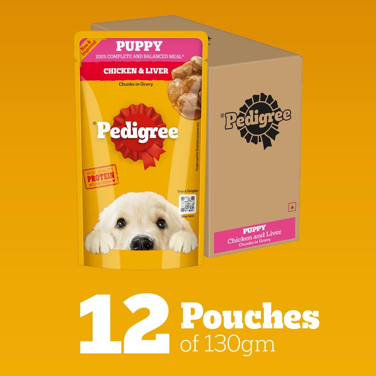 Pedigree Puppy Chicken Liver Gray Dry Food
