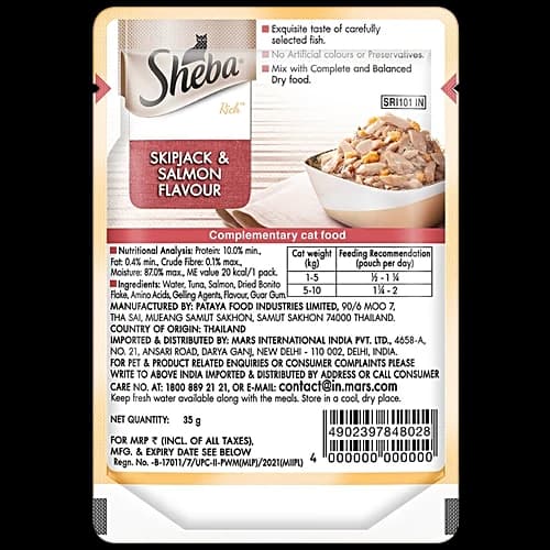 Sheba Skipjack Salmon Wet Food view 2