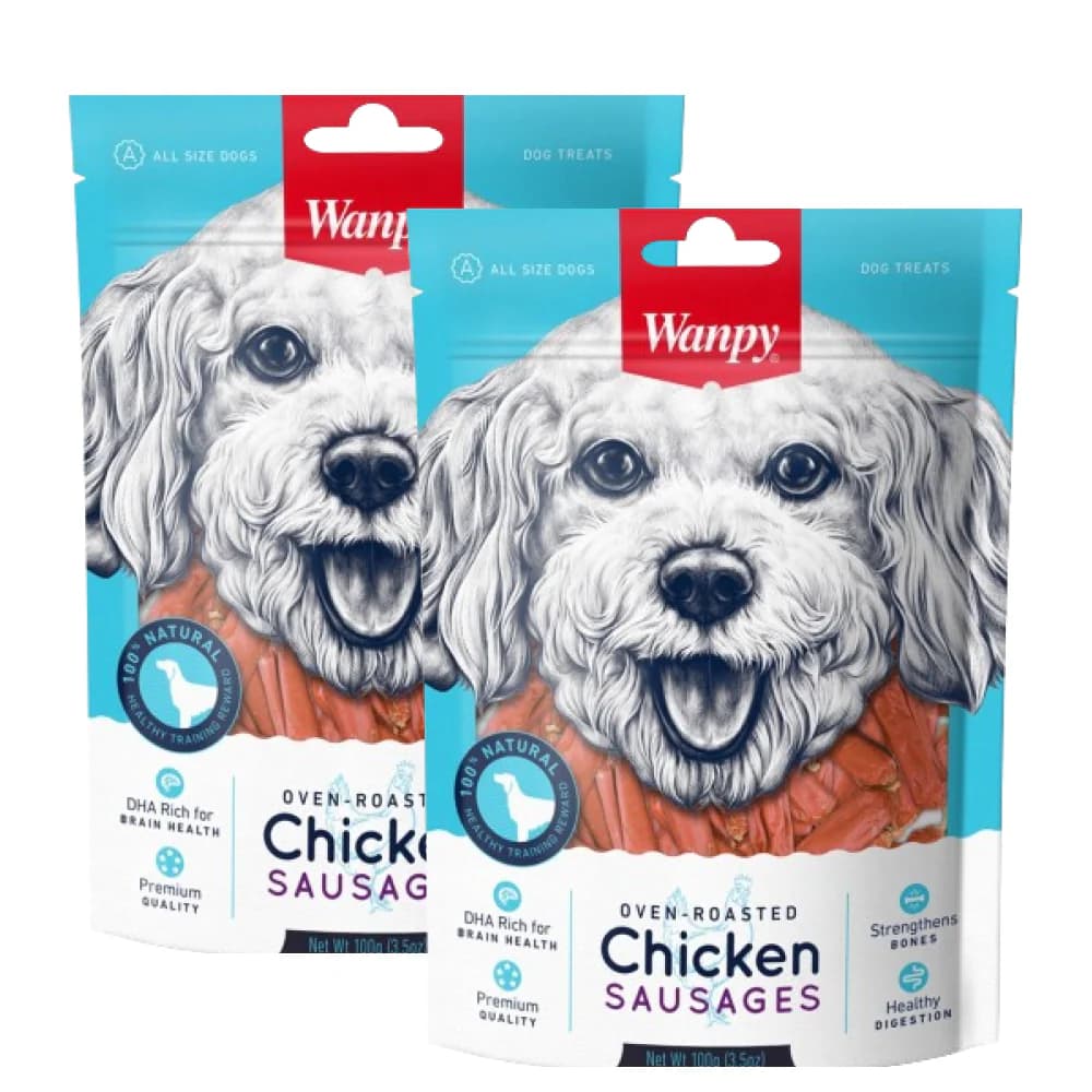 Wanpy Oven Roasted Chicken Sausages Dog view 2