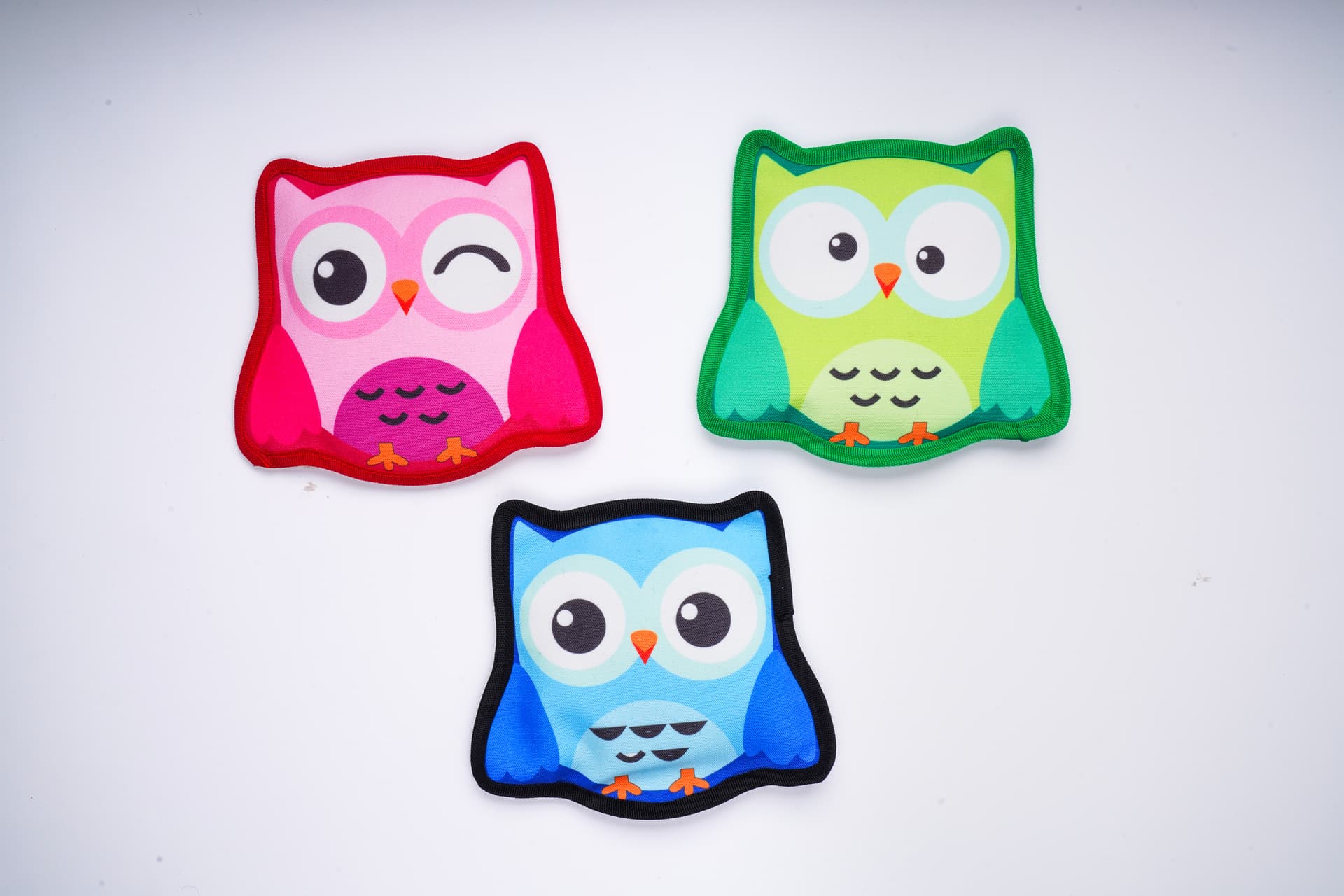 Companion Needs Prime Owl Cushion Squeeze Dog Toy