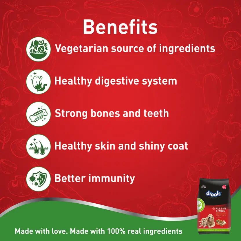Drools Adult 100 Vegetables Dry Food view 4