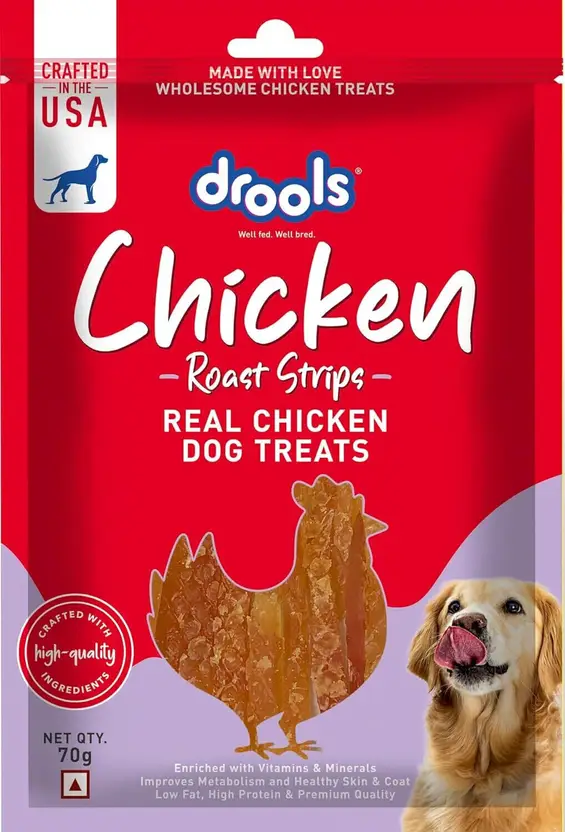 Drools Chicken Roast Strips Chicken Dog Treats
