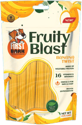 First Bark Fruity Blast Banana Twist Dog Treats