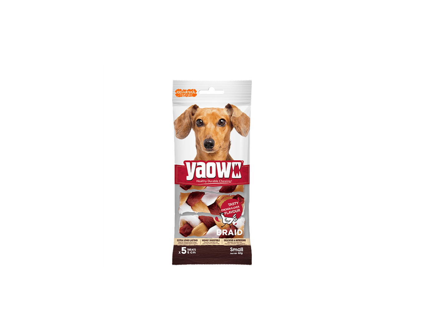 Gnawler Yaowo Small Braided Bone Chew Treats